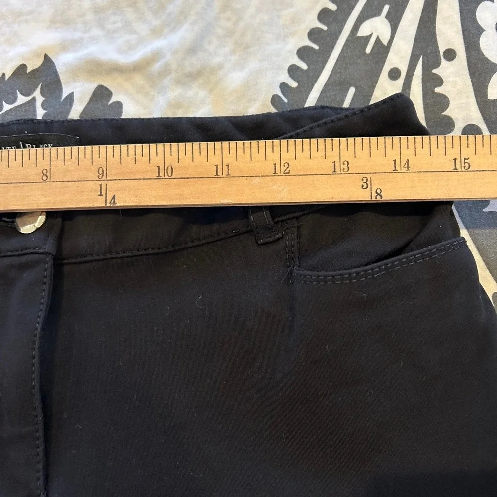 White House Black Market Skinny Leg Pants Black Size 4R Women's‎